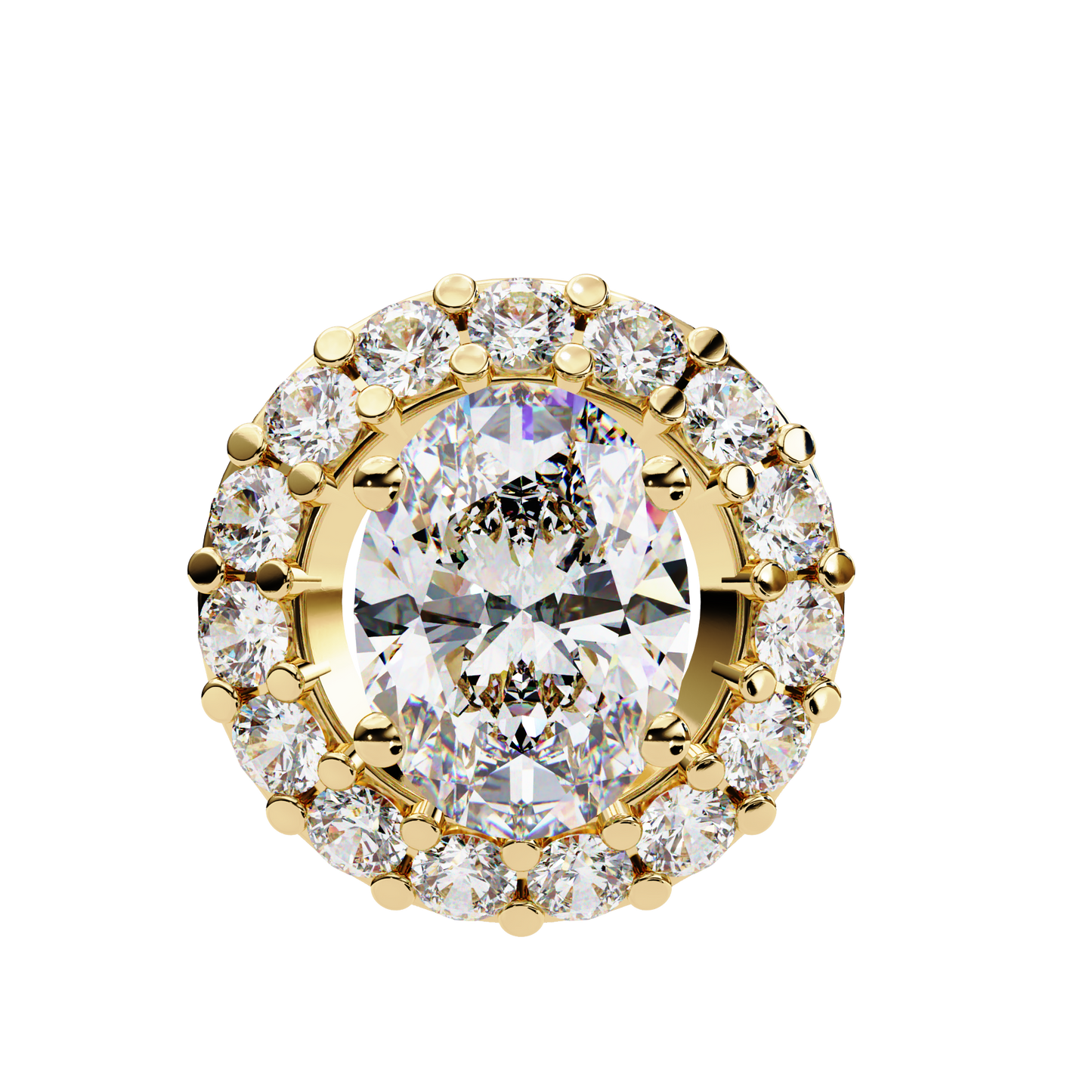 Ovallia Diamond Pendant