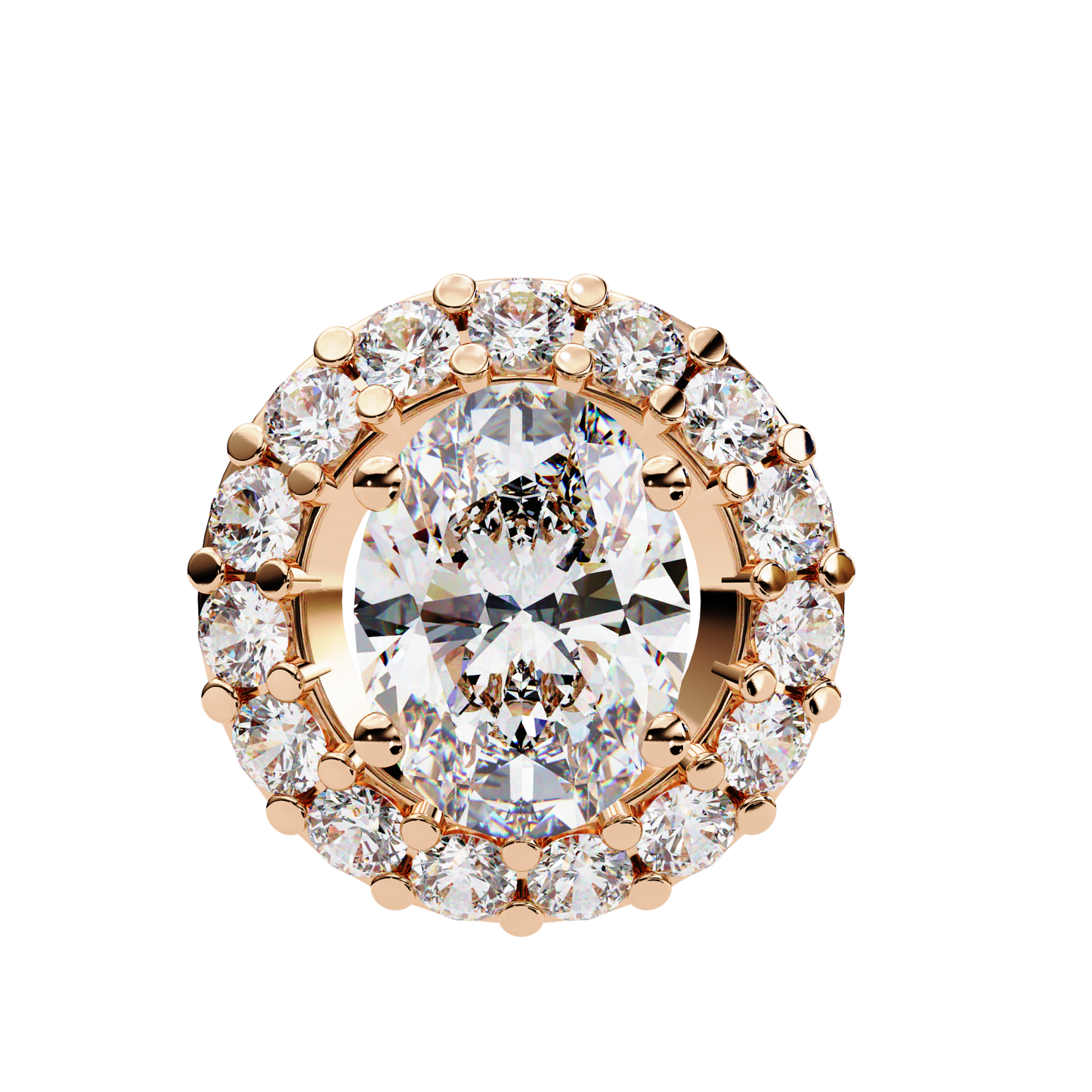 Ovallia Diamond Pendant