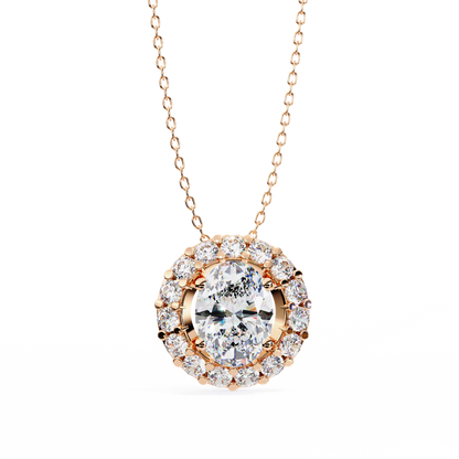 Ovallia Diamond Pendant
