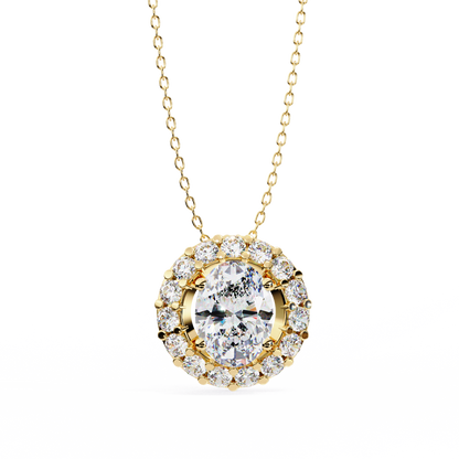 Ovallia Diamond Pendant
