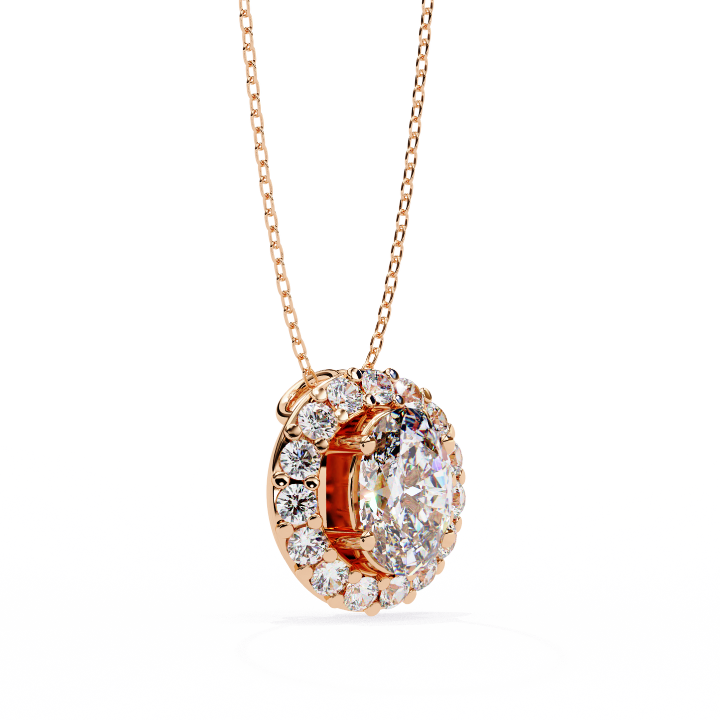 Ovallia Diamond Pendant