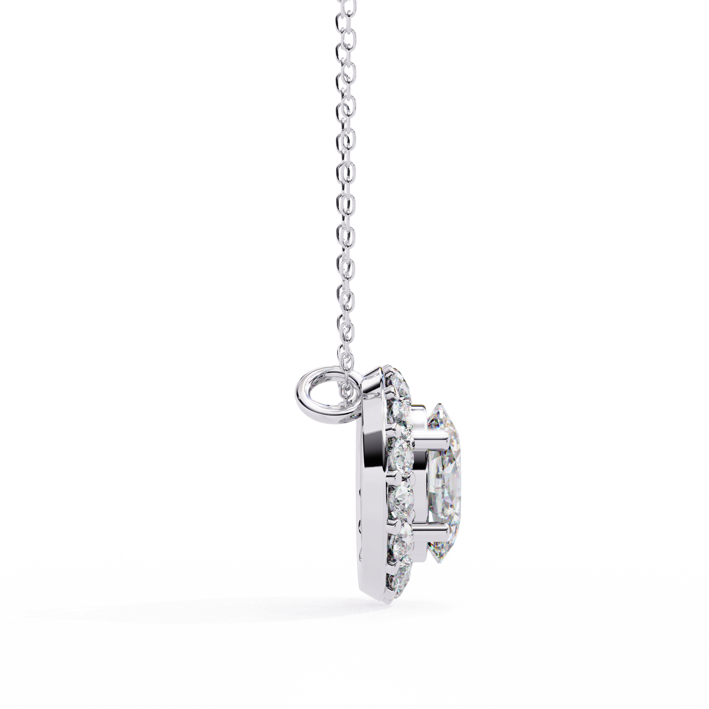 Ovallia Diamond Pendant
