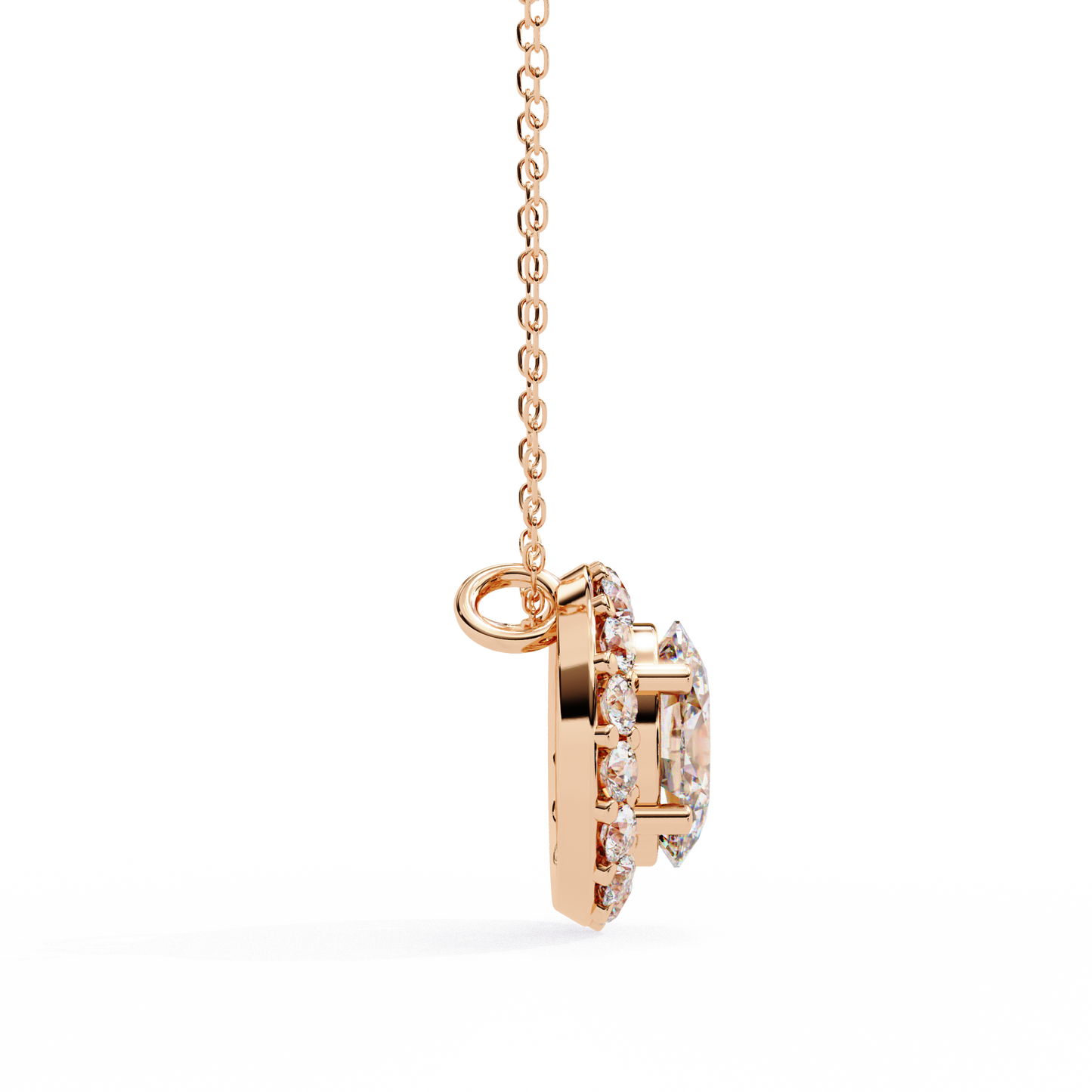 Ovallia Diamond Pendant