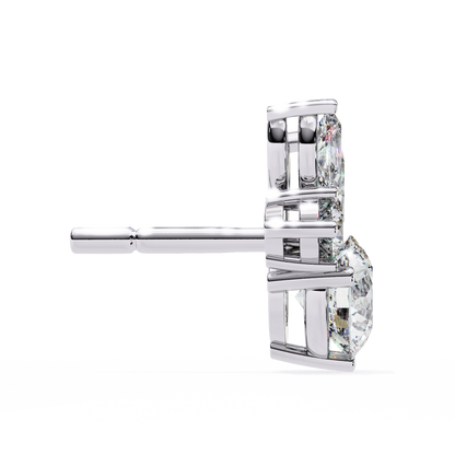 Lunara Trio Solitaires Studs