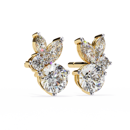 Lunara Trio Solitaires Studs