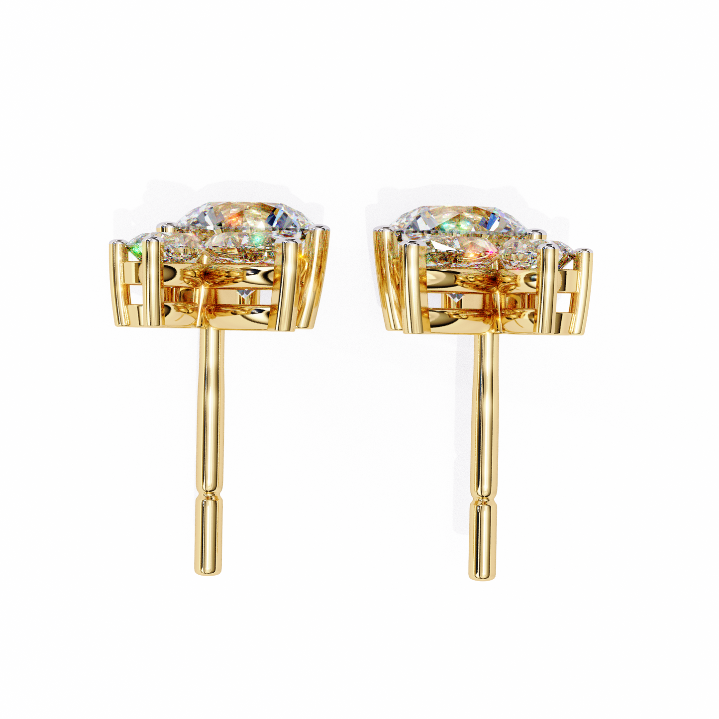 Lunara Trio Solitaires Studs