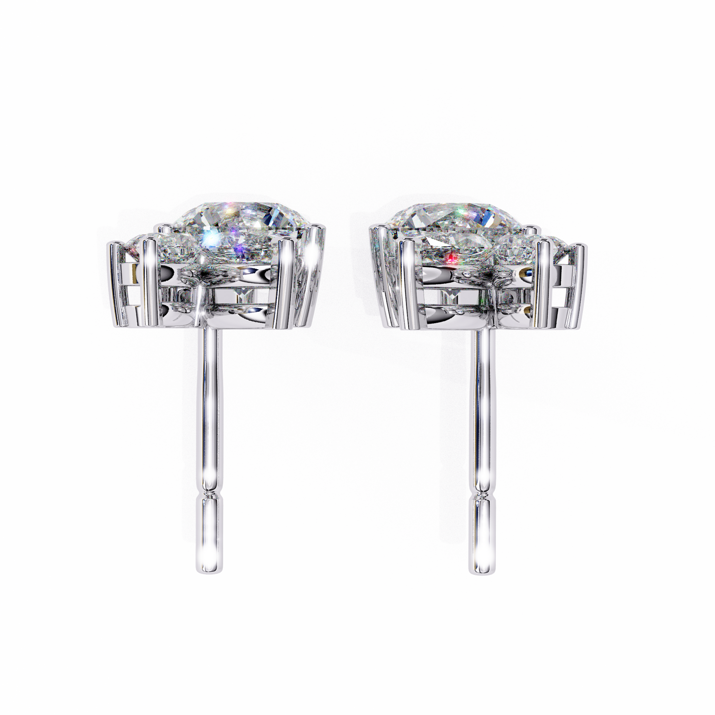 Lunara Trio Solitaires Studs