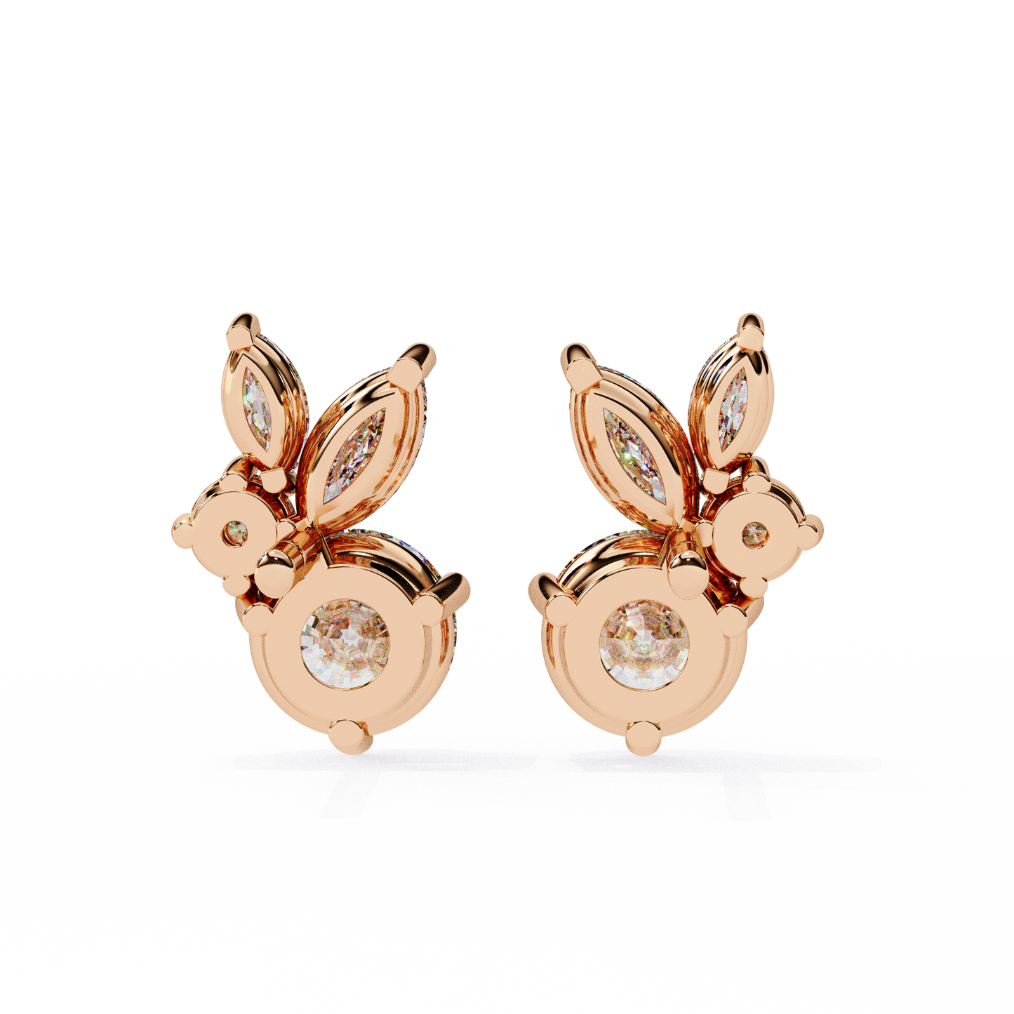 Lunara Trio Solitaires Studs