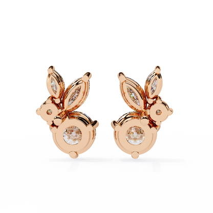 Lunara Trio Solitaires Studs