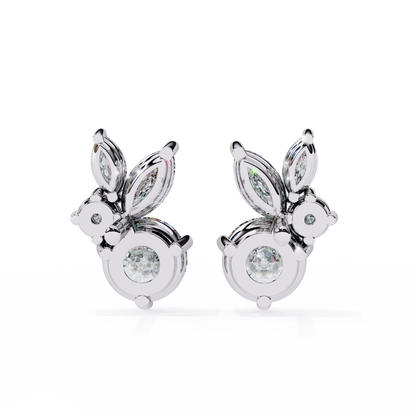 Lunara Trio Solitaires Studs