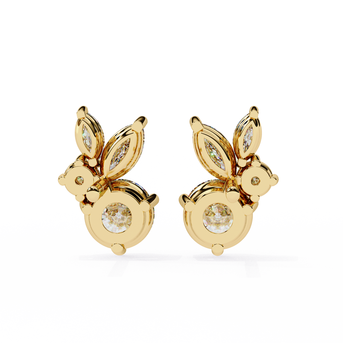 Lunara Trio Solitaires Studs