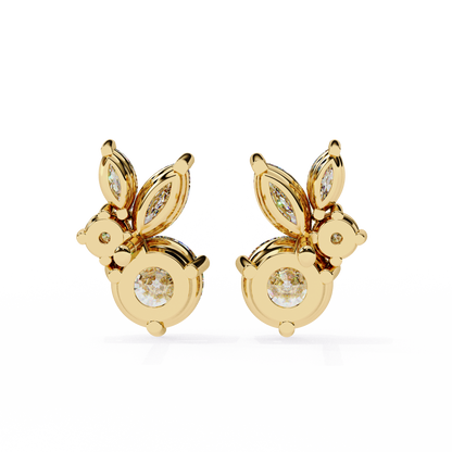 Lunara Trio Solitaires Studs