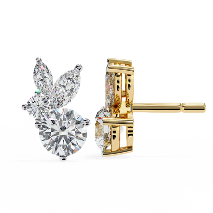 Lunara Trio Solitaires Studs