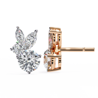 Lunara Trio Solitaires Studs