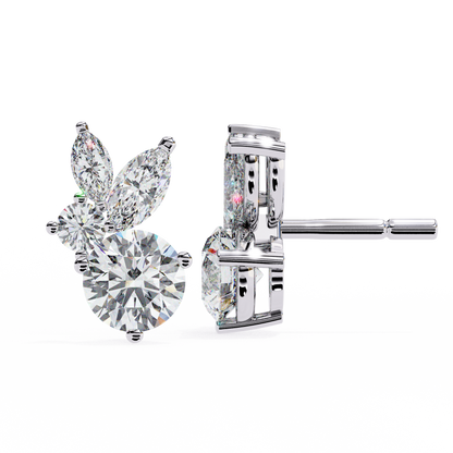 Lunara Trio Solitaires Studs