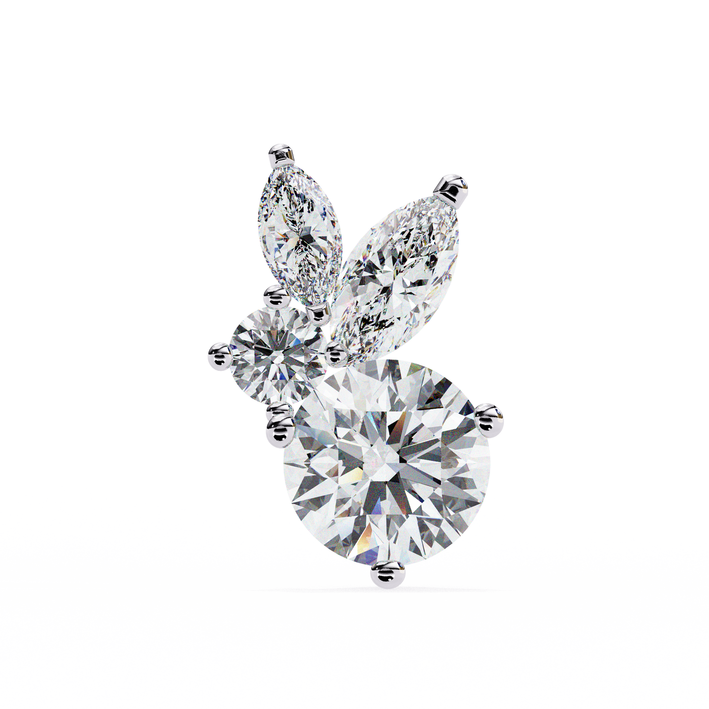 Lunara Trio Solitaires Studs