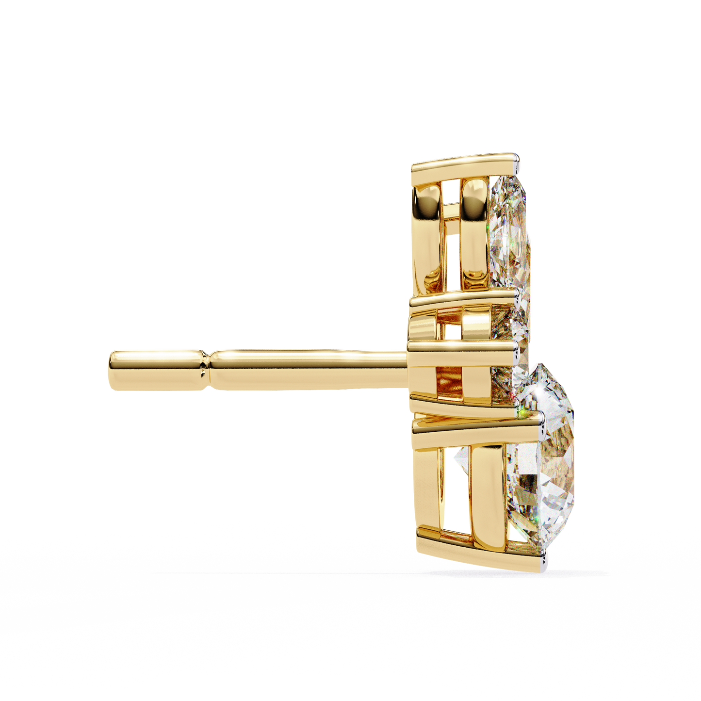 Lunara Trio Solitaires Studs