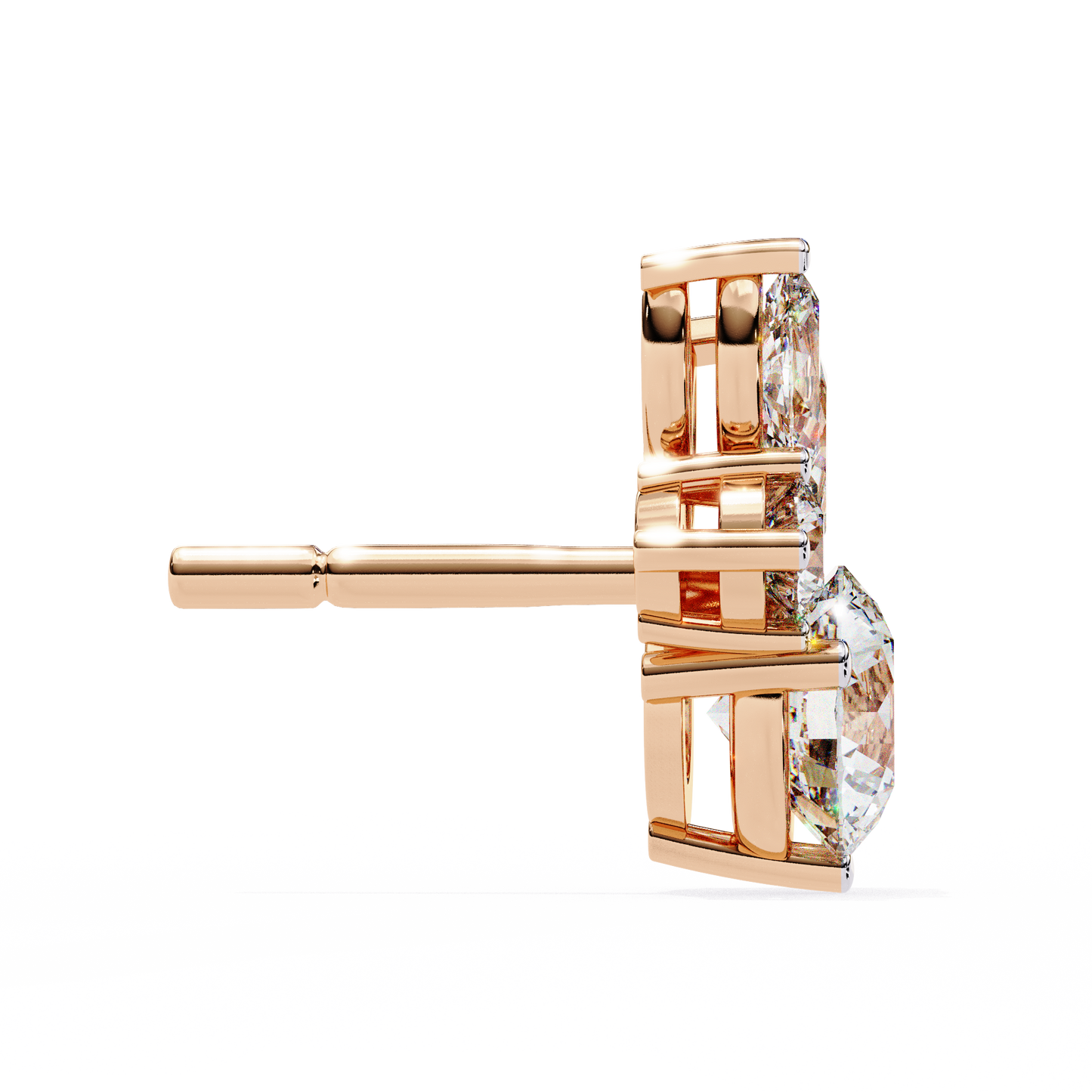 Lunara Trio Solitaires Studs