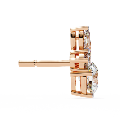 Lunara Trio Solitaires Studs