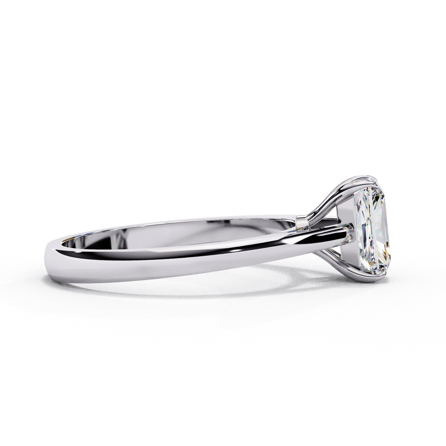 Fire Glow Solitaire Ring