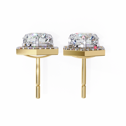 HaloHexa Solitaire Studs