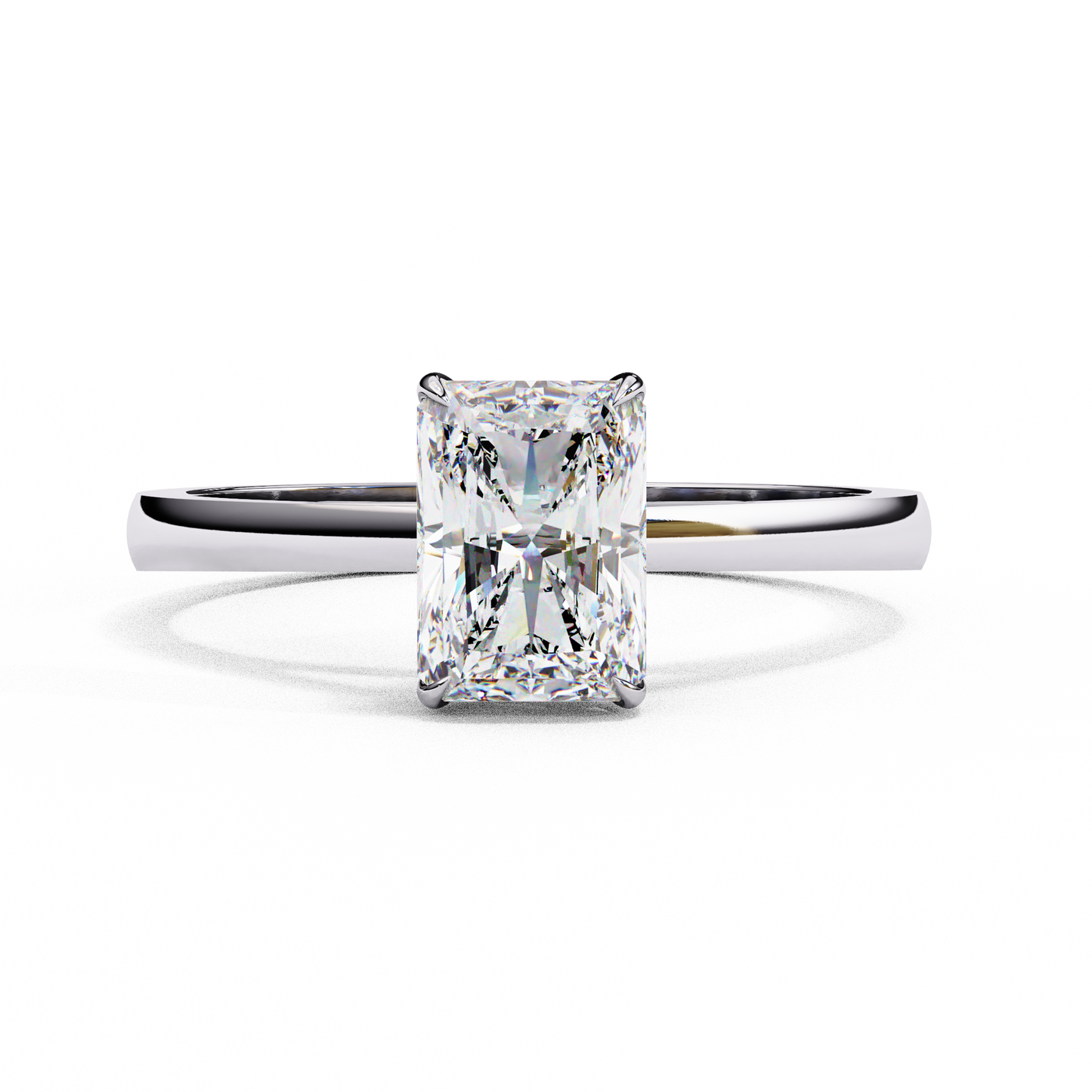 Fire Glow Solitaire Ring