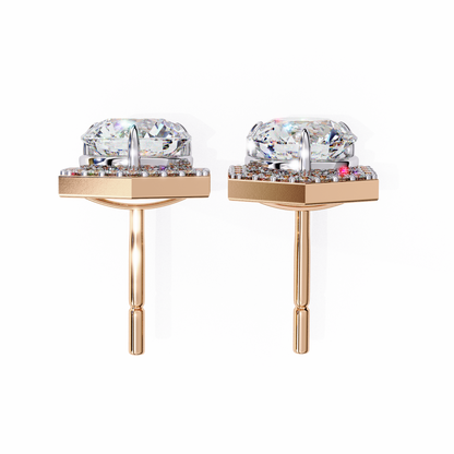 HaloHexa Solitaire Studs