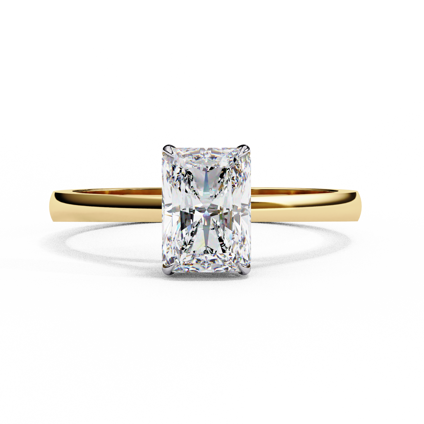 Fire Glow Solitaire Ring