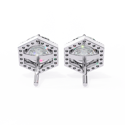 HaloHexa Solitaire Studs
