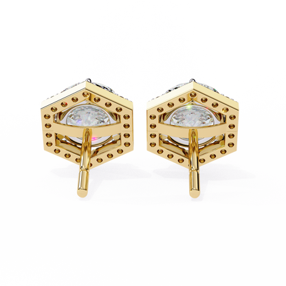 HaloHexa Solitaire Studs