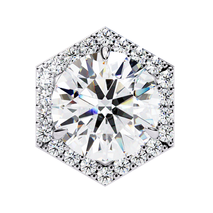 HaloHexa Solitaire Studs