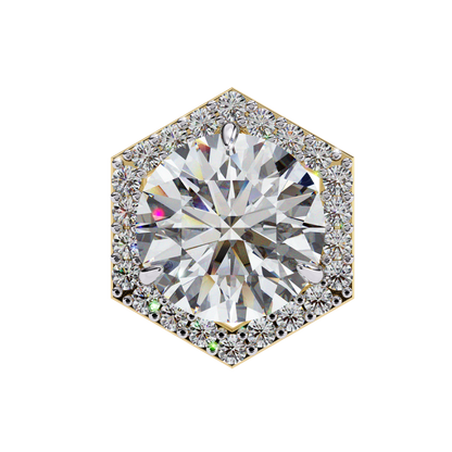 HaloHexa Solitaire Studs