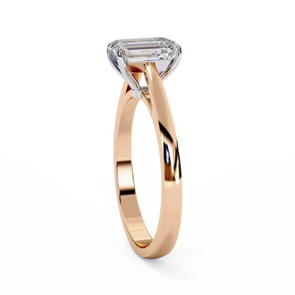 Fire Glow Solitaire Ring