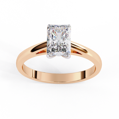 Fire Glow Solitaire Ring