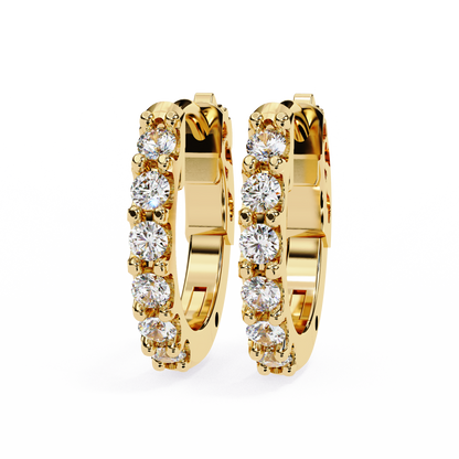 Twinkle Six Diamonds Hoops