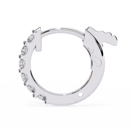 Twinkle Six Diamonds Hoops