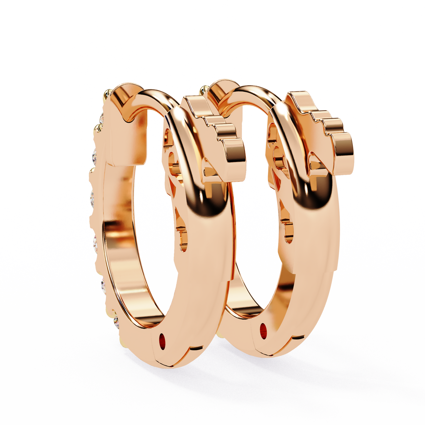 Twinkle Six Diamonds Hoops
