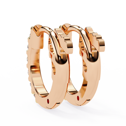 Twinkle Six Diamonds Hoops