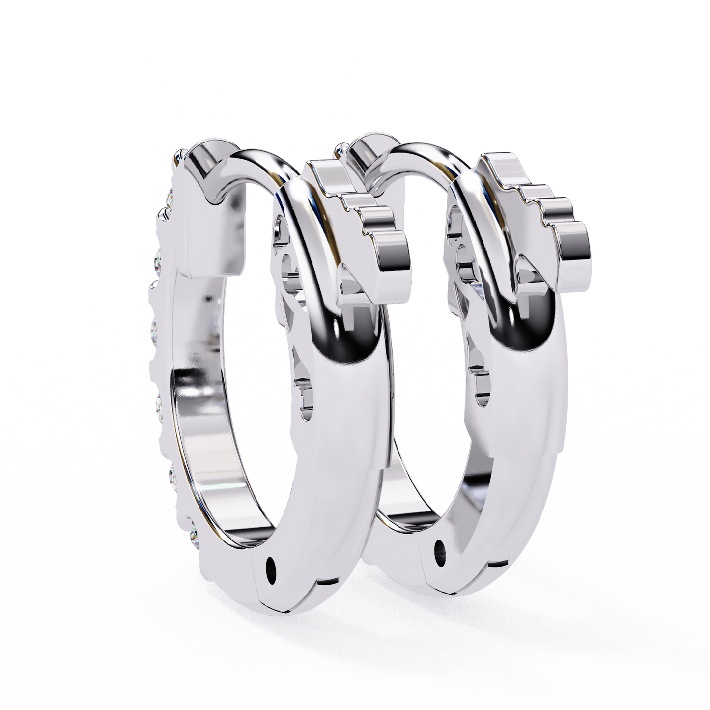 Twinkle Six Diamonds Hoops
