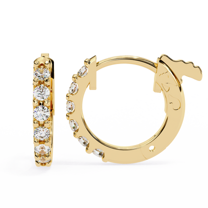 Twinkle Six Diamonds Hoops