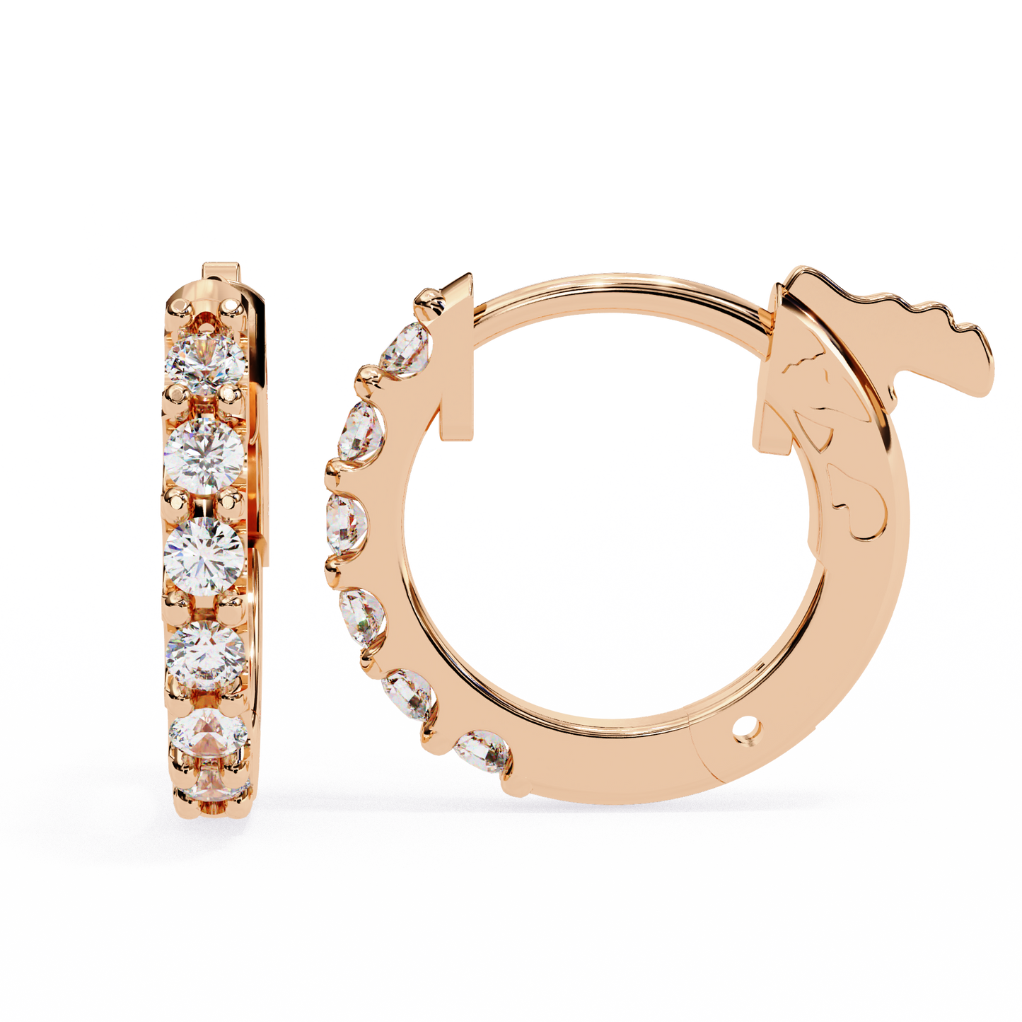 Twinkle Six Diamonds Hoops