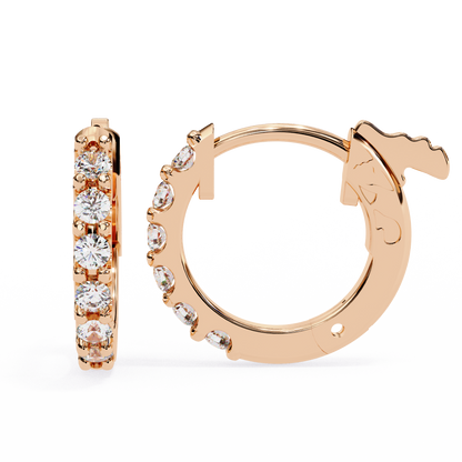 Twinkle Six Diamonds Hoops