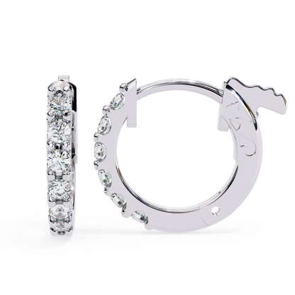 Twinkle Six Diamonds Hoops