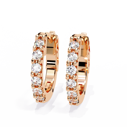 Twinkle Six Diamonds Hoops