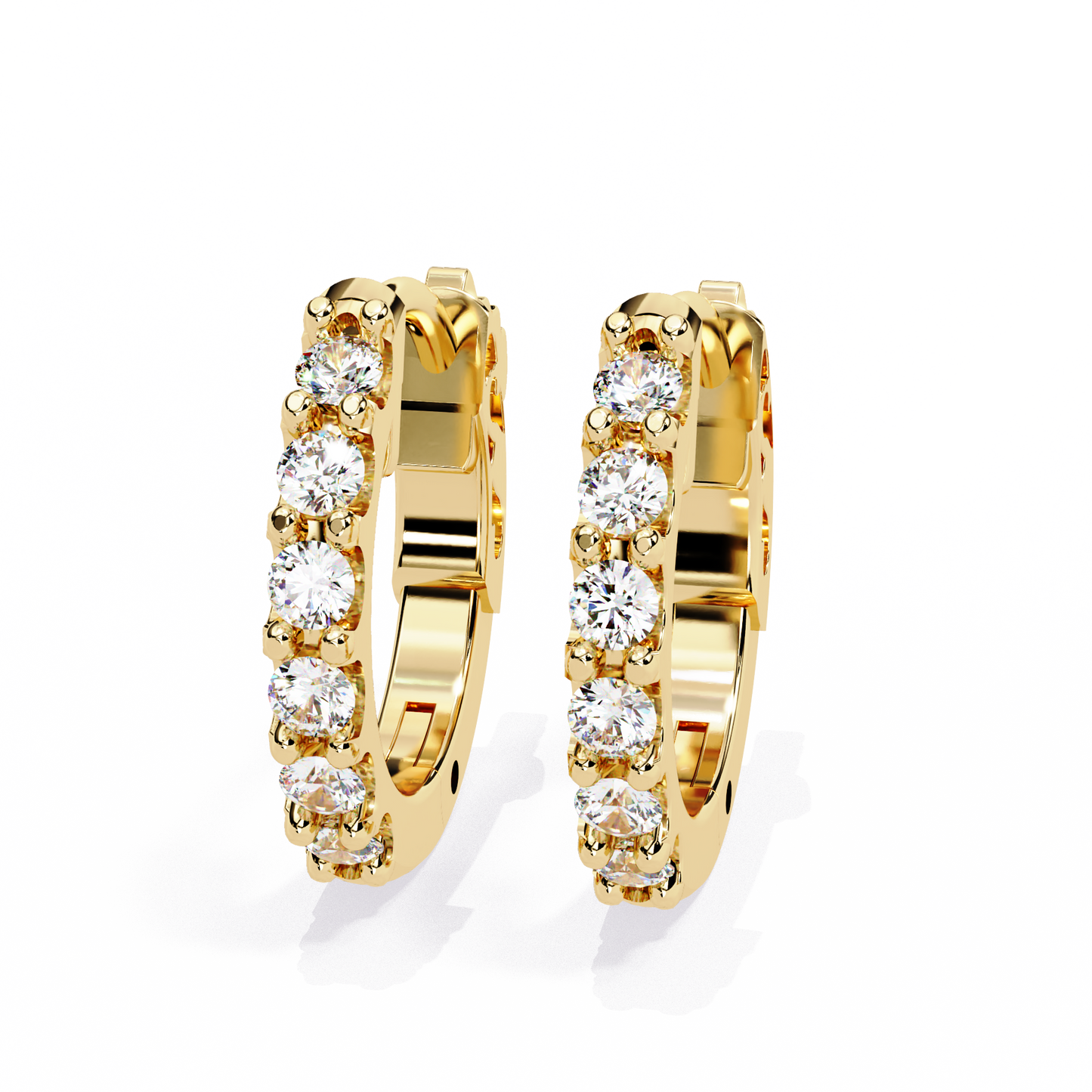 Twinkle Six Diamonds Hoops