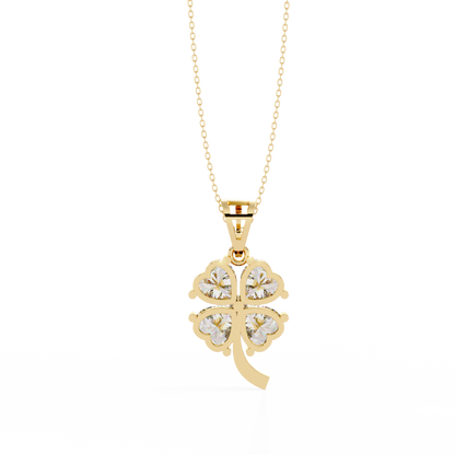 Heart Blossom Diamond Pendant