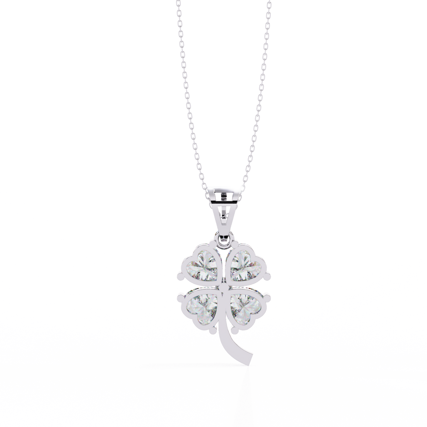 Heart Blossom Diamond Pendant