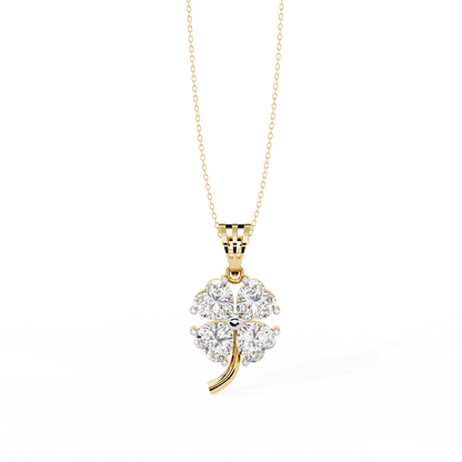 Heart Blossom Diamond Pendant