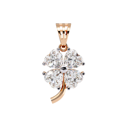 Heart Blossom Diamond Pendant