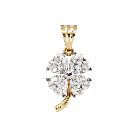 Heart Blossom Diamond Pendant